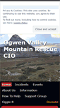 Mobile Screenshot of ogwen-rescue.org.uk